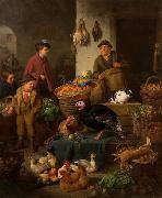 Henry Charles Bryant The Market Stall oil painting artist